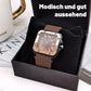 Römisches Quadrat Vintage Quarzuhr / Roman Square Vintage Quartz Watch