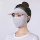 Sunscreen Mask With Brim Ice Silk Thin Sunshade Mask