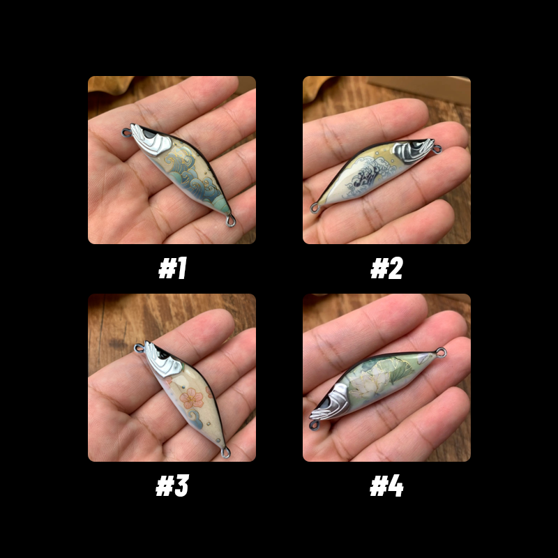 Mandarin Fish Shape Handmade Lure Wood Bait