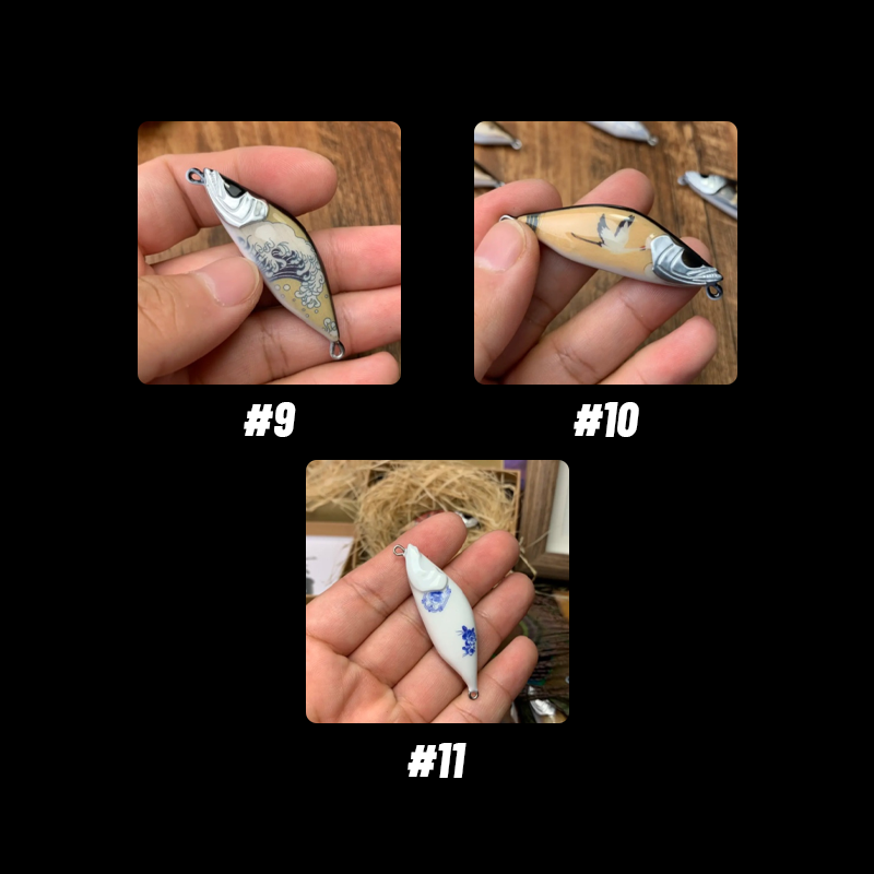 Mandarin Fish Shape Handmade Lure Wood Bait