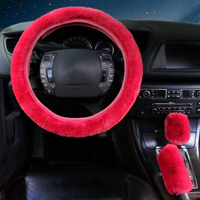 Three Piece High Elastic Steering Wheel Cover
