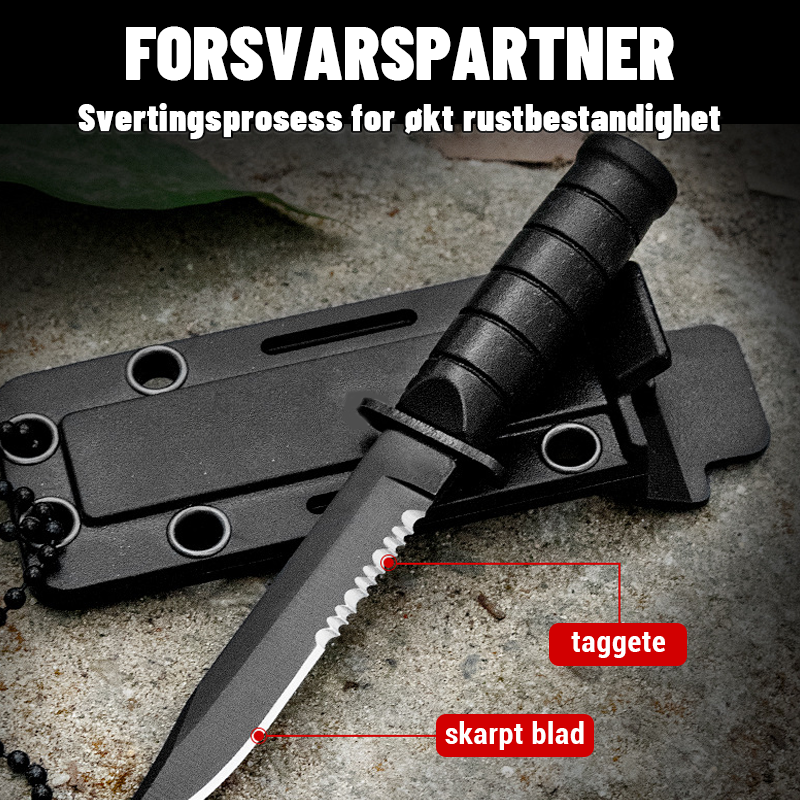 Mini Utendørs Kniv I Rustfritt Stål/Stainless Steel Mini Outdoor Knife