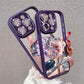 Purple Rose Transparent Phone Case