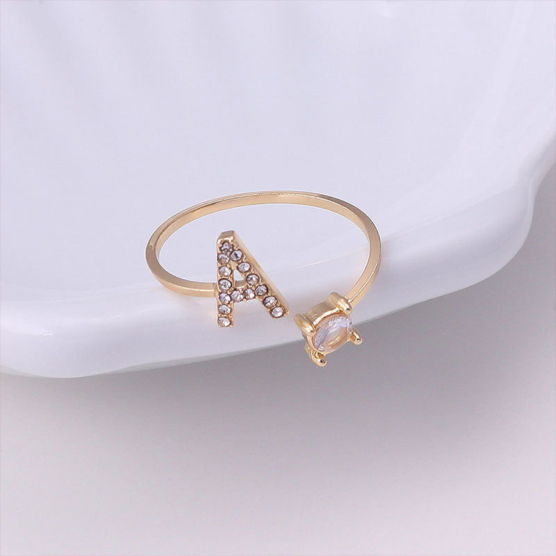 Adjustable Letter Ring