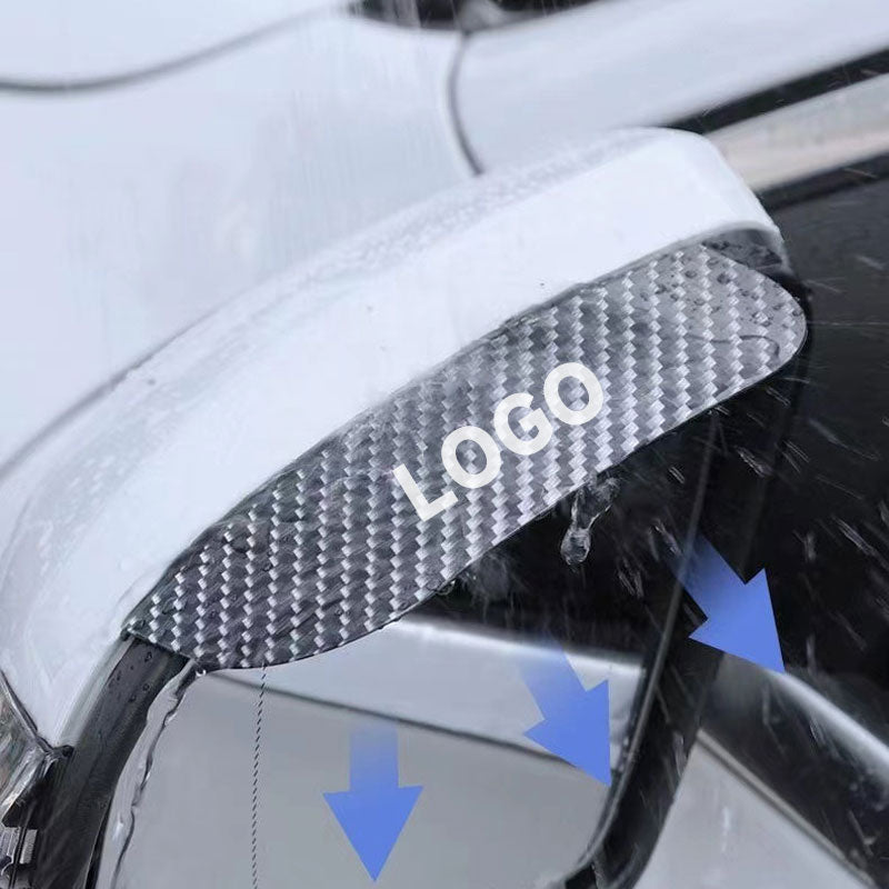 Snap-On Rearview Mirror Rain Shield（1 pair）