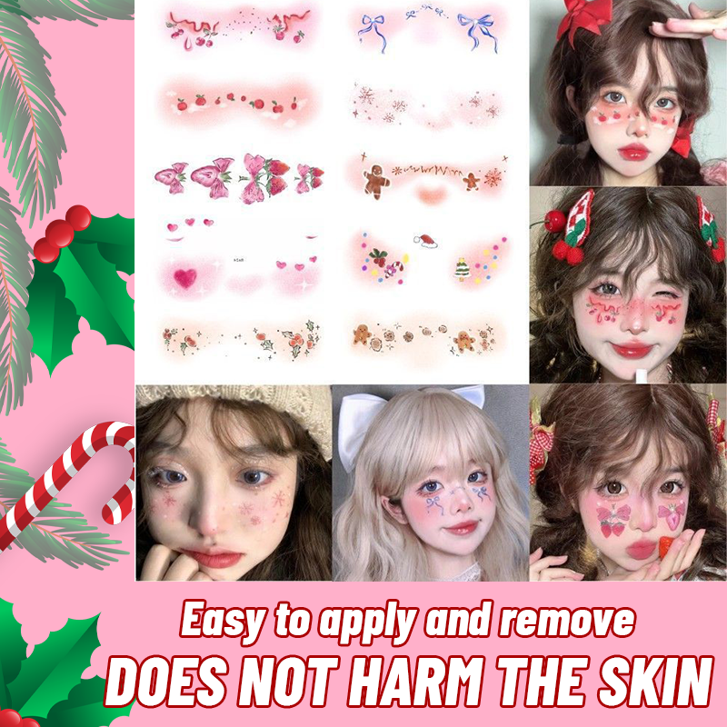 Christmas Makeup Tattoo Stickers