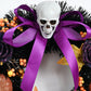Purple Bow Skull Garland