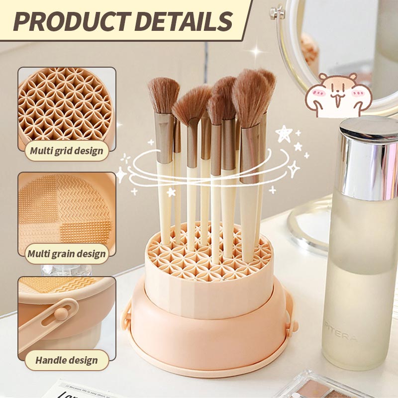 Makeup Brush Cleaning Drying Rack