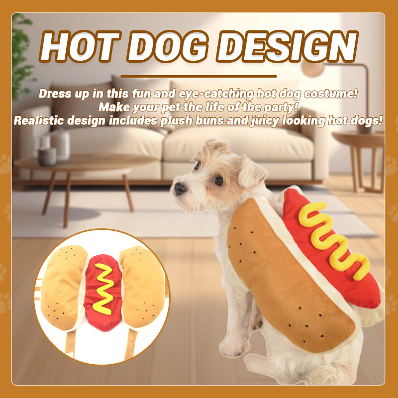 Hot Dog Pet Costume