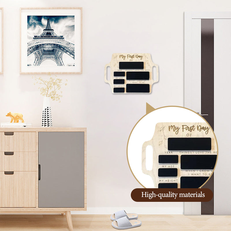 Wooden Message Board With Handle Reusable