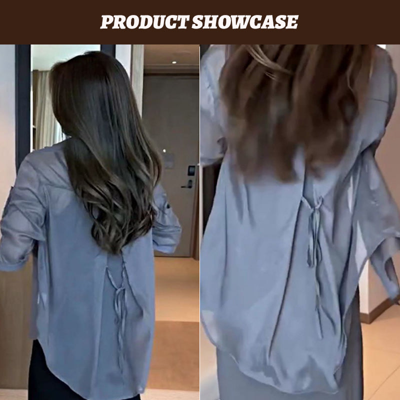 Women's Polo Collar Chiffon Shirt