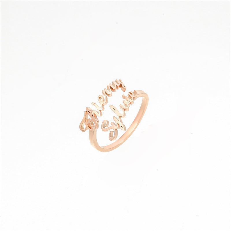 Couple Name Ring