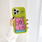 Pink Piggy Swivel Snot Phone Case
