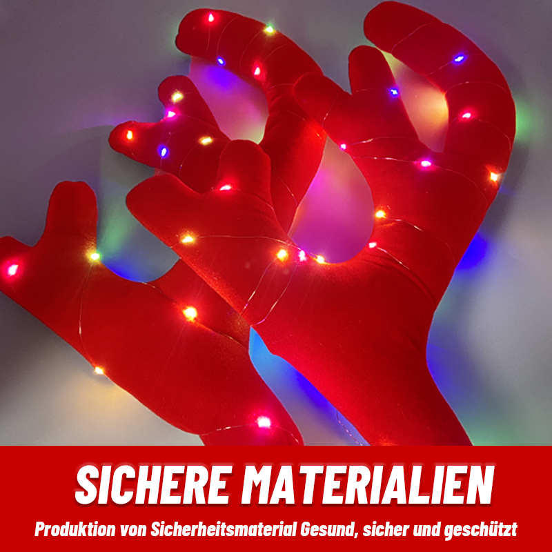 Weihnachtsautogeweih leuchtende Dekoration/Christmas car antlers glowing decoration