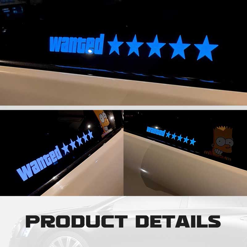 Car Decoration Cold Light Car Sticker