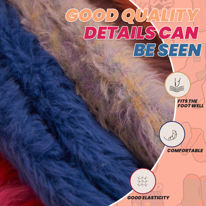 Coral Fleece Cartoon Mid-Calf Socks