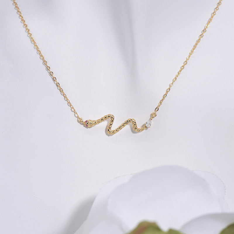 Sterling Silver Snake Necklace