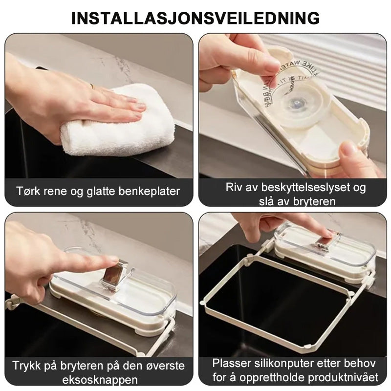 Sugekopp Kjøkkenvask Sil Stativ/Suction Cup Kitchen Sink Strainer Rack