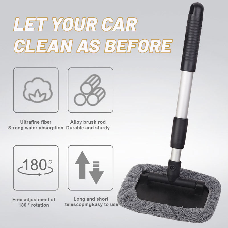 Aluminum Alloy Car Glass Defogger Retractable Cleaning Brush