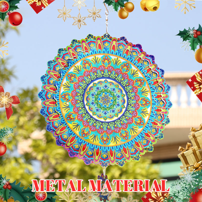 3D Rotating Colorful Wind Chimes