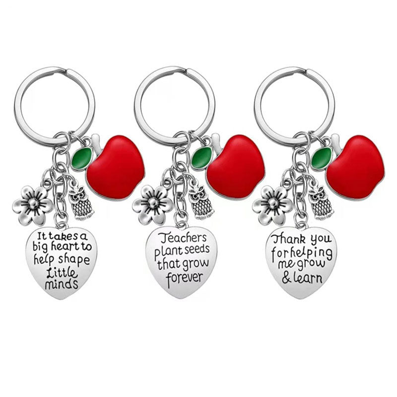 Teacher's Day Valentine's Day Gift Stainless Steel Keychain