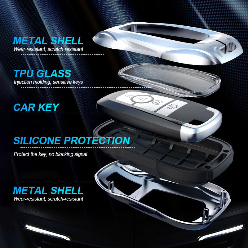 For Ford Car Metal Sports Car Key Case
