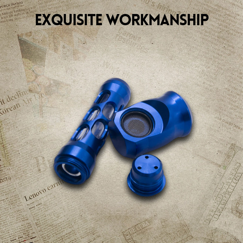 Exquisite Metal Hollowed-Out Tobacco Pipe