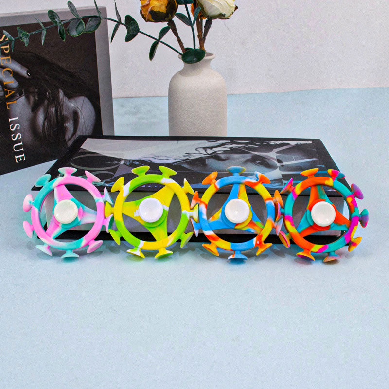 Silicone Decompression Suction Cup Fidget Spinner