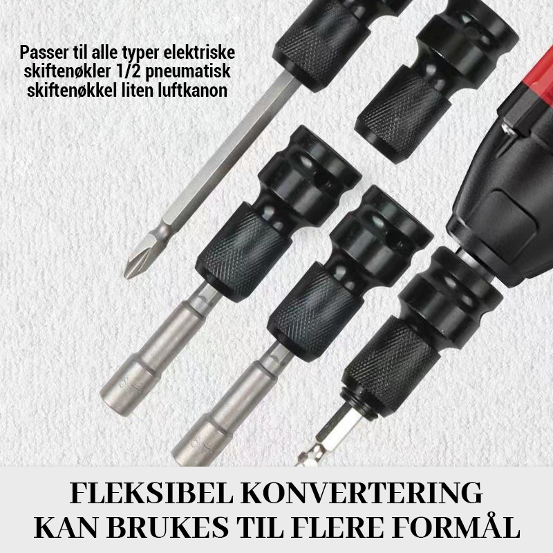 1/2 Til 1/4 Sekskantet Vindskruehylseomformer/Electric wrench adapter