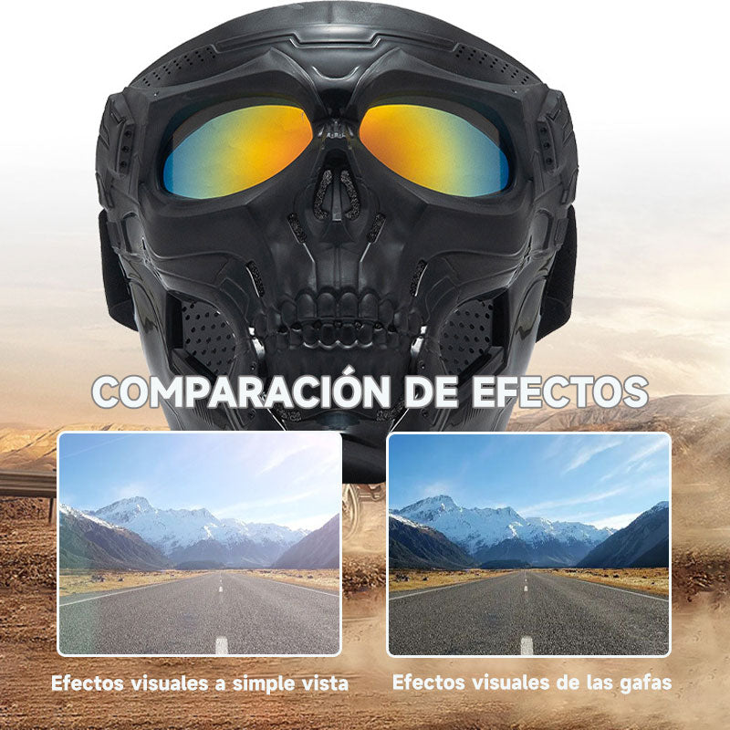 Gafas Para Casco De Moto/Skull horror helmet mask