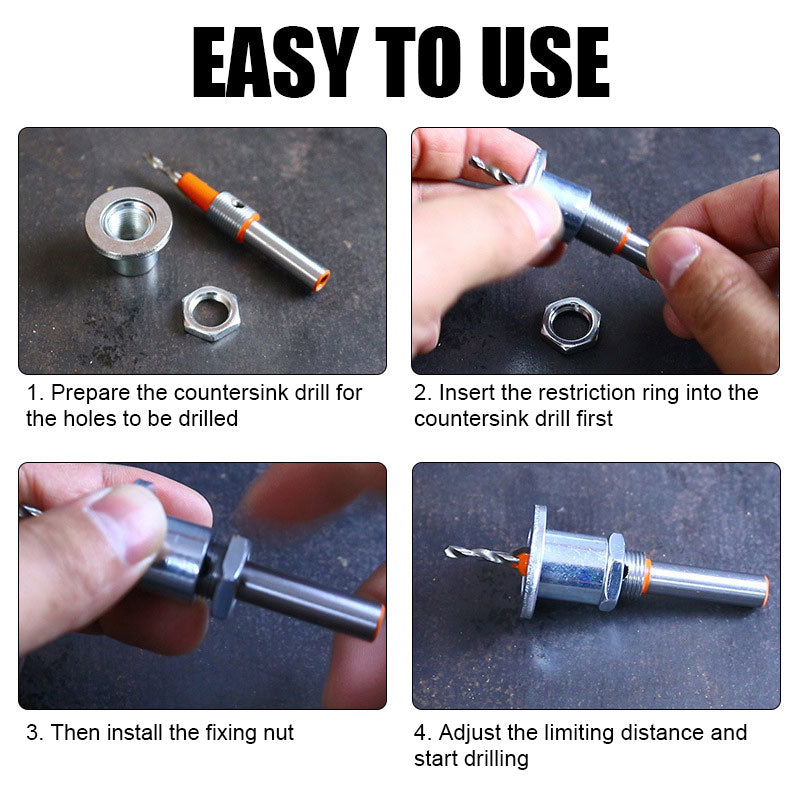 Woodworking Countersunk Drill Cone Drill Adjustable Bit