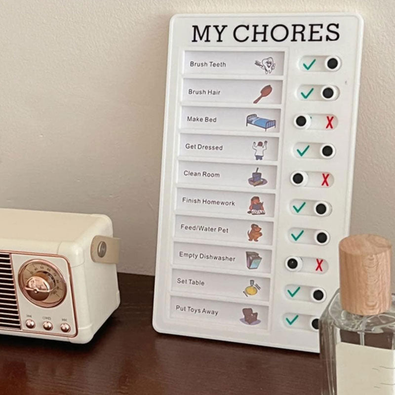 Children'S Self-Discipline Punch Card