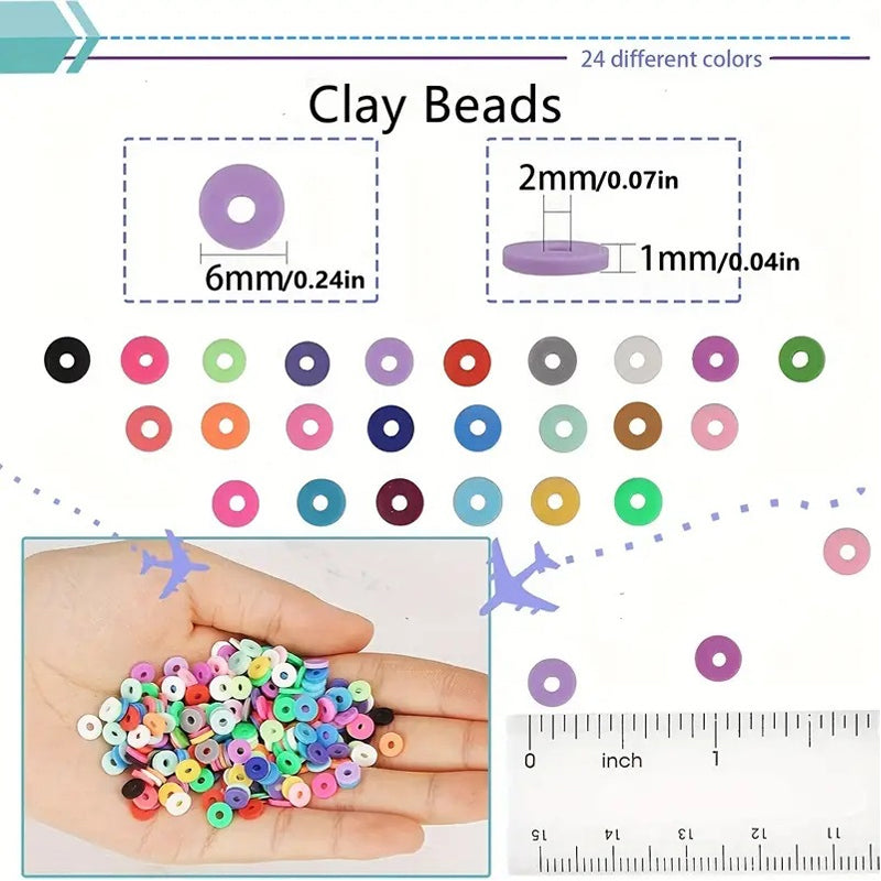 Clay Beads Bracelet Making Kit
