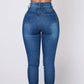 Hip Lifting Denim Pencil Pants