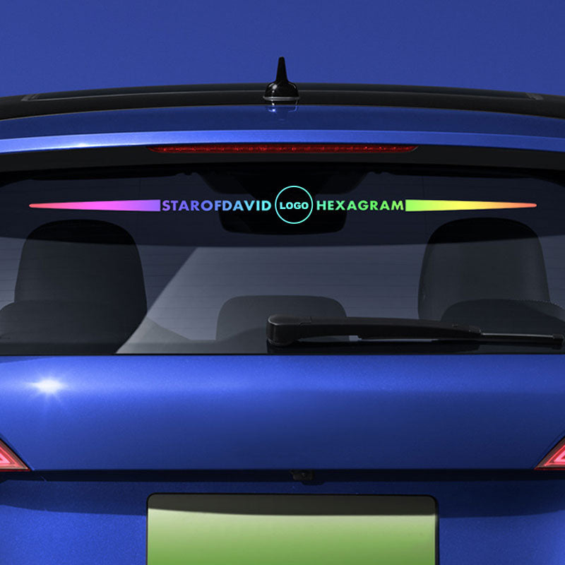 Hochreflektierender Autoaufkleber für die Motorhaube