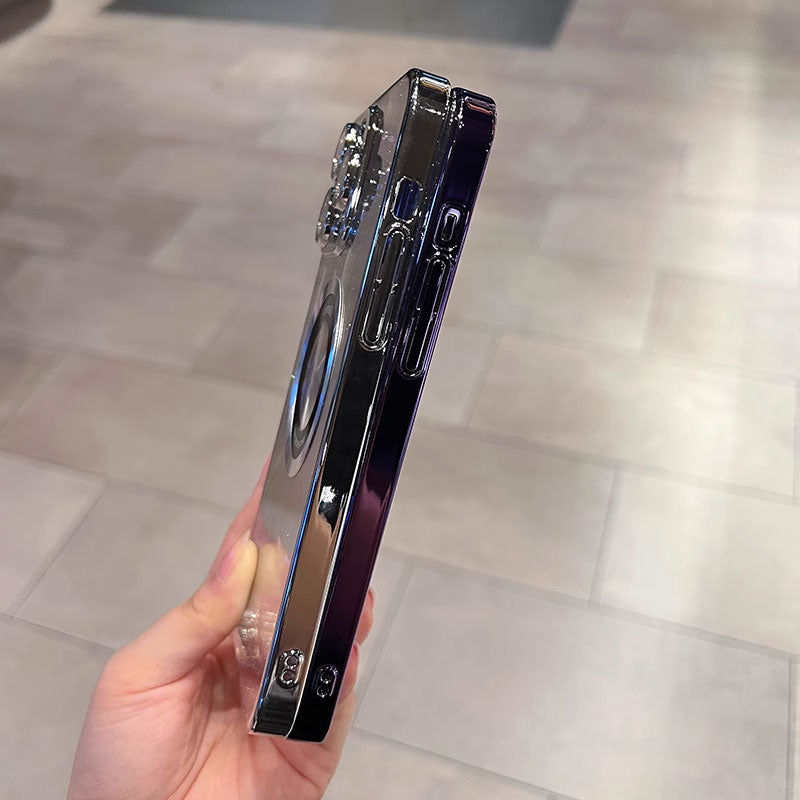 Electroplating Glitter Powder Magnetic Phone Case