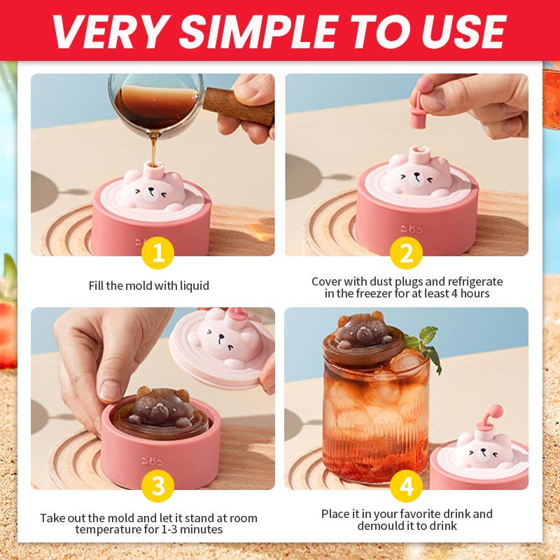 Cute Bear Ice Cube Mold🐻