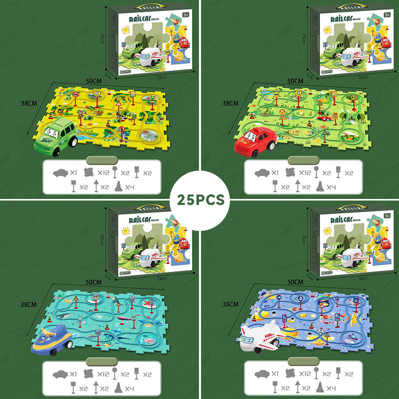 🧩Children's Educational Puzzle Track Car Play Set🧩