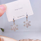 Spinning Christmas Snowflake Earrings