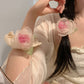 Dry Rose Organza Barrette