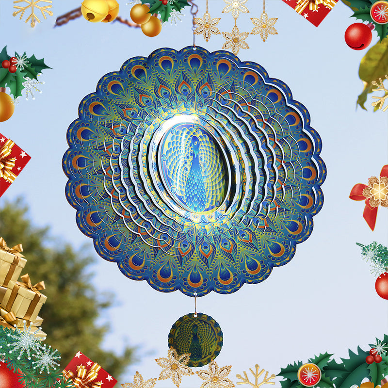 3D Peacock Pendant Wind Chime Ornament
