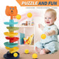 Children'S Stacking Shooting Track Rolling Ball