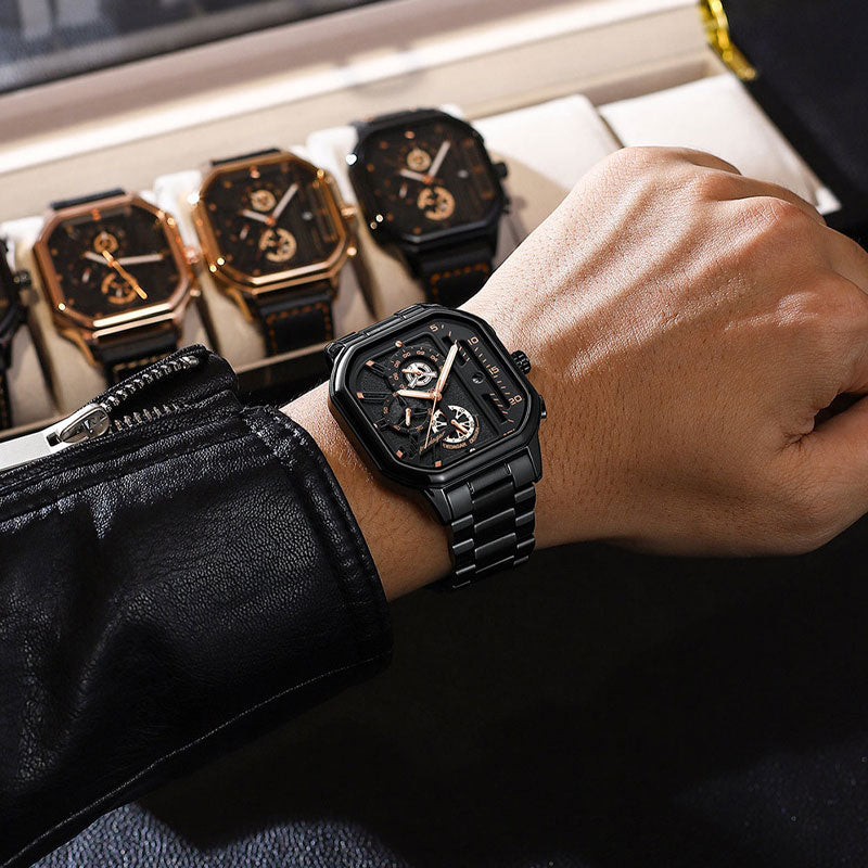 Men's Waterproof Luminous Multifunction Watch