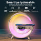 🎅Multifunksjons Bluetooth-Høyttaler - Fargerikt Omgivelseslys Trådløs Ladeklokke Alt-I-Ett-Maskin/Colorful atmosphere light wireless charging clock alarm all-in-one machine
