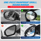 Small Round Rearview Mirror With Rain Eyebrows (1 Pair)