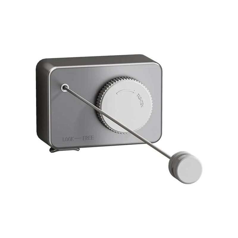 Bohrfreie, unsichtbare, verstellbare Wäscheleine