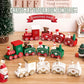 Wooden Train Christmas Decoration Toy