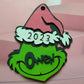Personalized Grinch Ornament- Stocking Tag