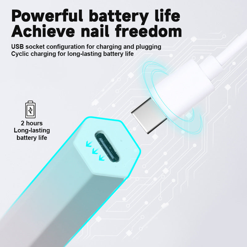 Nail Art Handheld Hexagonal Lamp