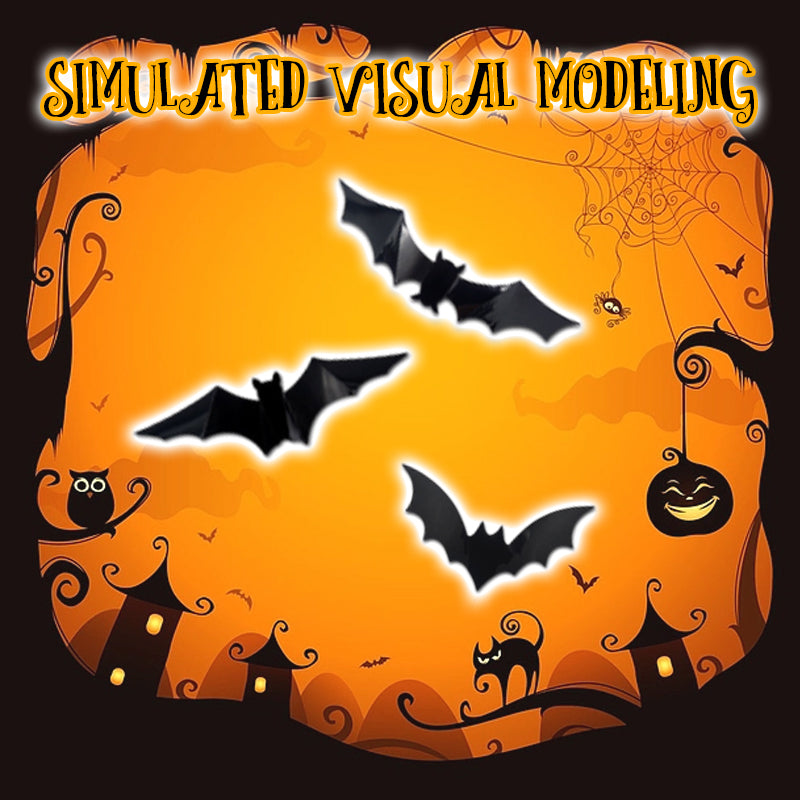 Halloween LED Night Light Bat Wall Sticker
